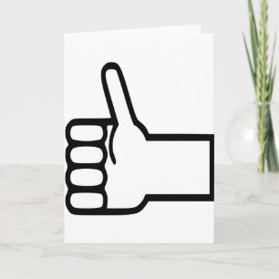 Thumbs up card