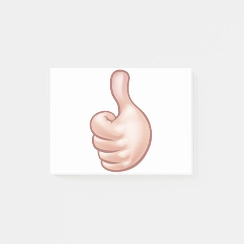 Thumbs Up Cartoon Hand Post_it Notes