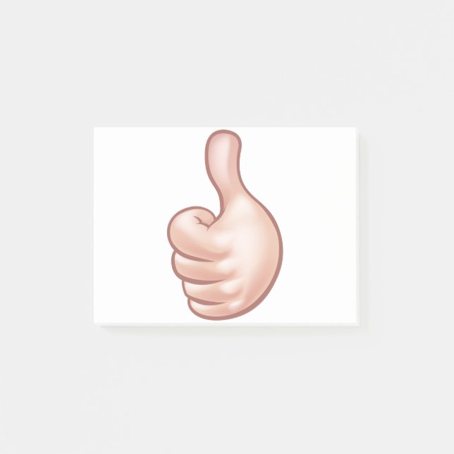 Thumbs Up Cartoon Hand Post-it Notes (Front)