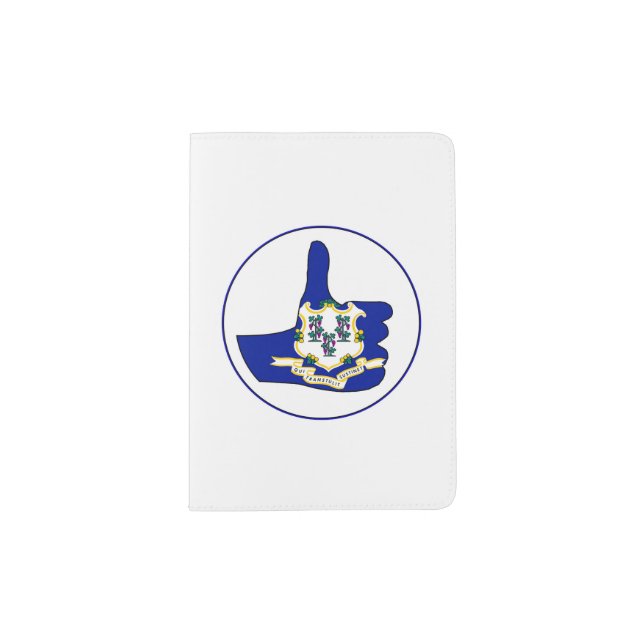 Thumbs Up Connecticut Passport Holder (Front)