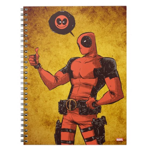Thumbs Up Deadpool With Emote Notebook