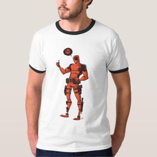 Thumbs Up Deadpool With Emote T_Shirt