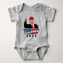 Thumbs Up Donald Trump 2024 Baby Bodysuit