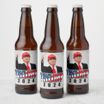 Thumbs Up Donald Trump 2024 Beer Bottle Label
