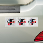 Thumbs Up Donald Trump 2024 Bumper Sticker (On Car)