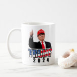 Thumbs Up Donald Trump 2024 Coffee Mug