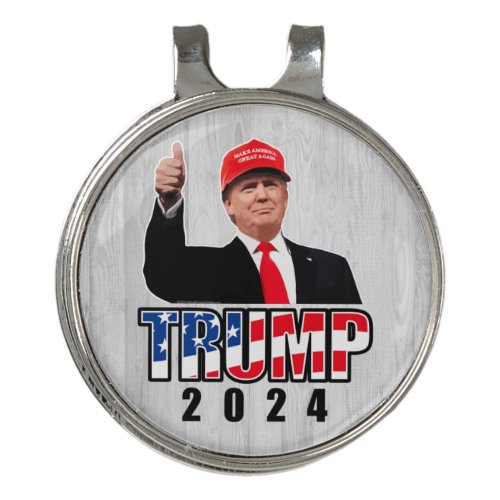 Thumbs Up Donald Trump 2024 Golf Hat Clip