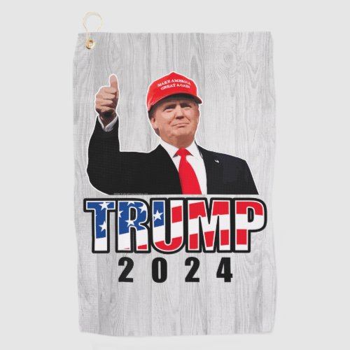 Thumbs Up Donald Trump 2024 Golf Towel