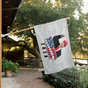 Thumbs Up Donald Trump 2024 House Flag