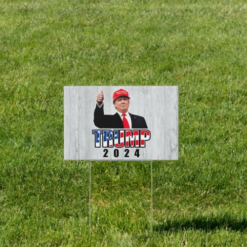 Thumbs Up Donald Trump 2024 Sign