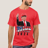 Thumbs Up Donald Trump 2024 T-Shirt (Front)