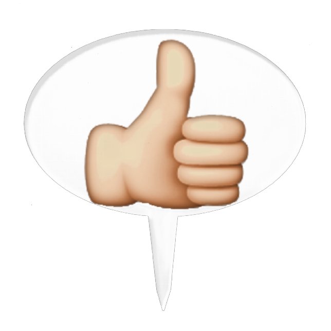 Thumbs Up - Emoji Cake Topper (Front)