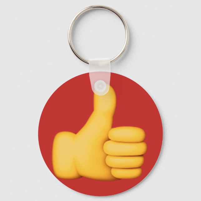 Thumbs up Emoji Keychain (Front)