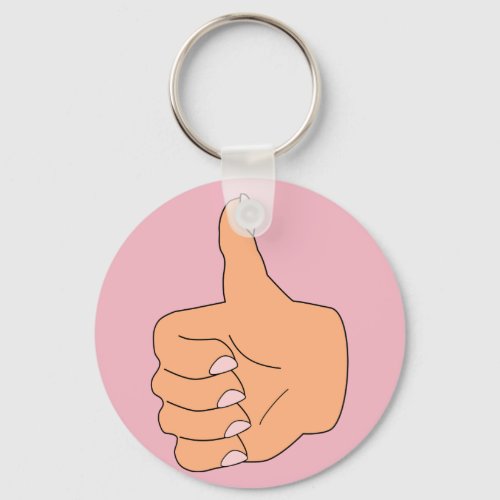 Thumbs up Emoji Keychain