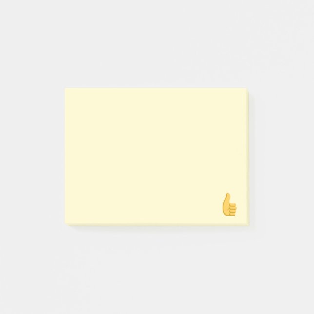 Thumbs Up Emoji Post-it Notes (Front)