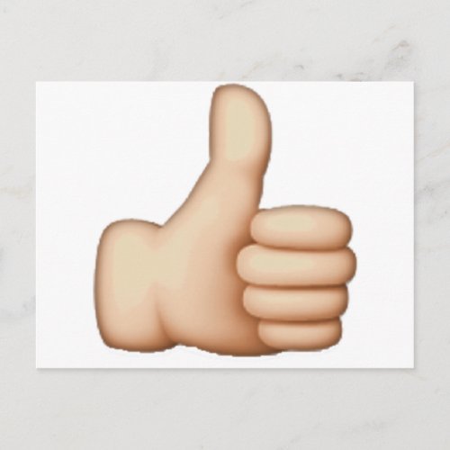 Thumbs Up _ Emoji Postcard