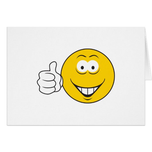 Thumbs Up Face Cards (Front Horizontal)
