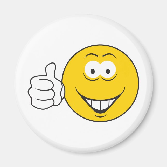 Thumbs Up Face Magnet (Front)