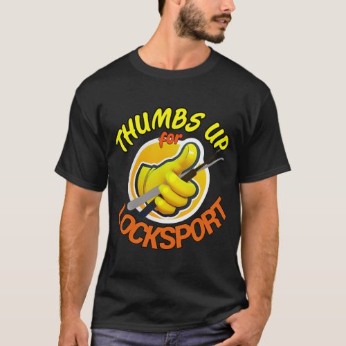 Thumbs Up for Locksport Funny T Shirt Art Design