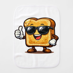 Thumbs Up French Toast Baby Burp Cloth