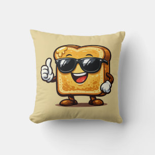 Thumbs Up French Toast Throw Pillow