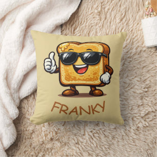 Thumbs Up French Toast Throw Pillow