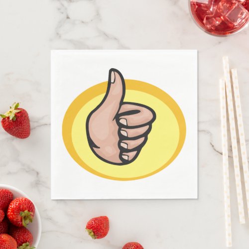 Thumbs Up Gesture Napkins