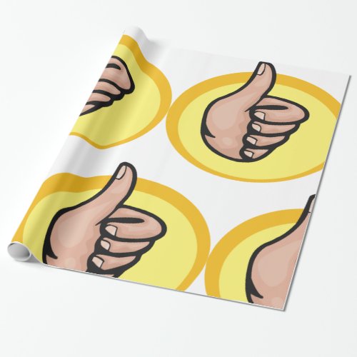 Thumbs Up Gesture Wrapping Paper