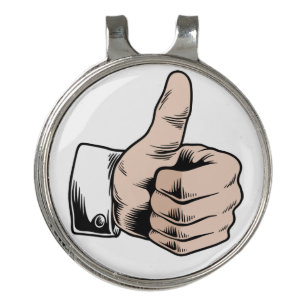 Thumbs Up Golf Hat Clip Ball Maker