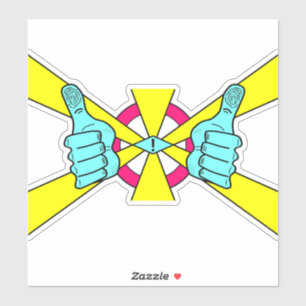 Thumbs up! Good vibe Sticker