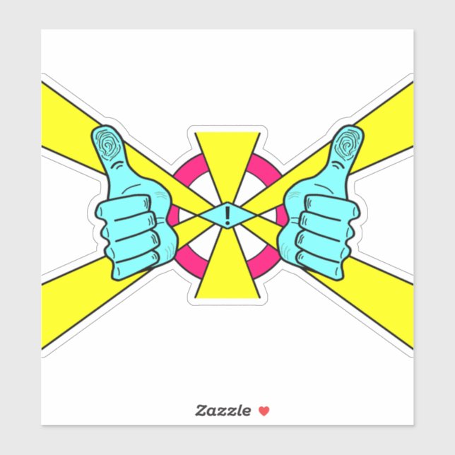 Thumbs up! Good vibe Sticker (Sheet)