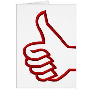 Thumbs Up hand Cards