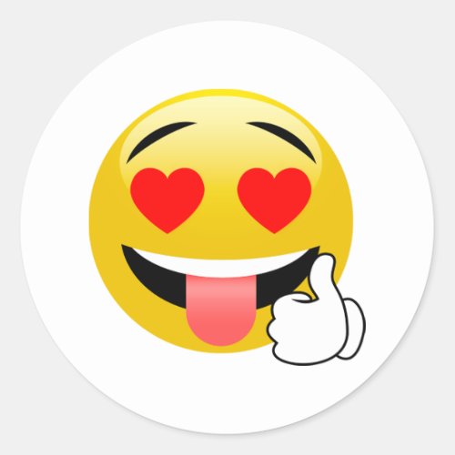 Thumbs Up Heart Eyes Emoji Stickers