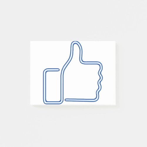 Thumbs Up _ Neon _ Blue Post_it Notes