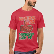 Thumbs Up Oven Mitt Christmas Slogan Art
