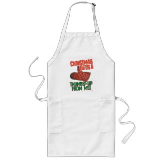 Thumbs Up Oven Mitt Christmas Slogan Joy