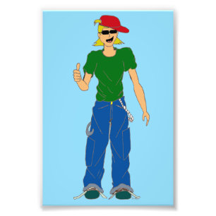 thumbs up photo print