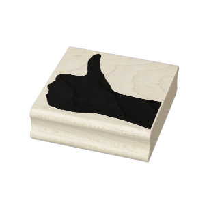 Thumbs Up Rubber Stamp