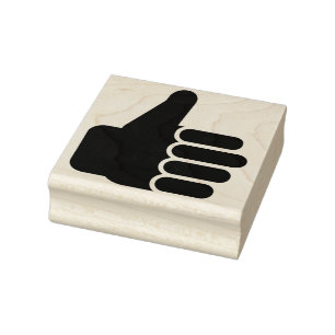 Thumbs Up Rubber Stamp