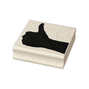 Thumbs Up Rubber Stamp