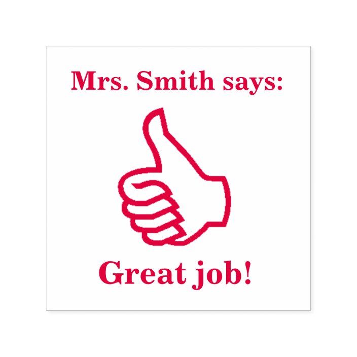 "Thumbs Up" SelfInking Stamp Zazzle