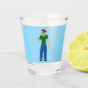 thumbs up  shot glass
