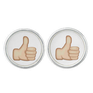 Thumbs Up Sign Emoji Cufflinks