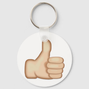 Thumbs Up Sign Emoji Keychain