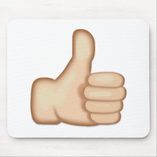 Thumbs Up Sign Emoji Mouse Pad