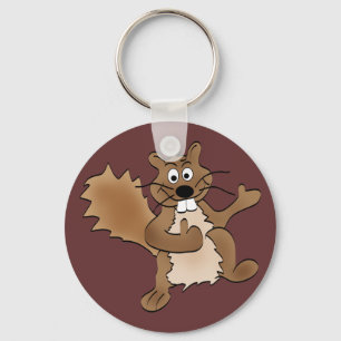 Thumbs Up Squirrel Keychain