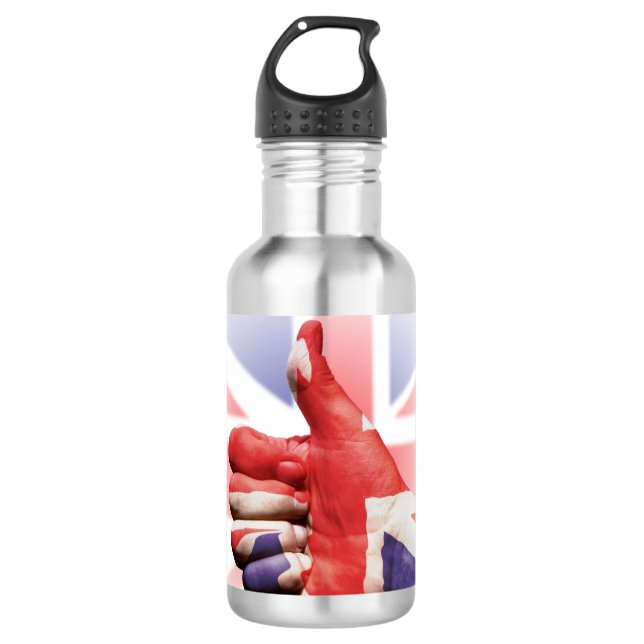 Thumbs up! stainless steel water bottle (Front)