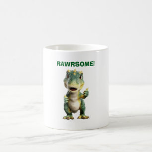 Thumbs Up T Rex Coffee Mug