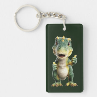 Thumbs Up T Rex  Keychain
