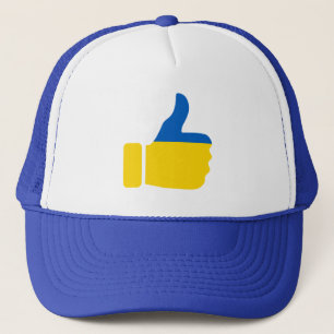 Thumbs Up Ukraine Trucker Hat